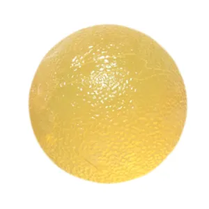 CanDo Gel Squeeze Ball, Standard Circular, Yellow, X-Light